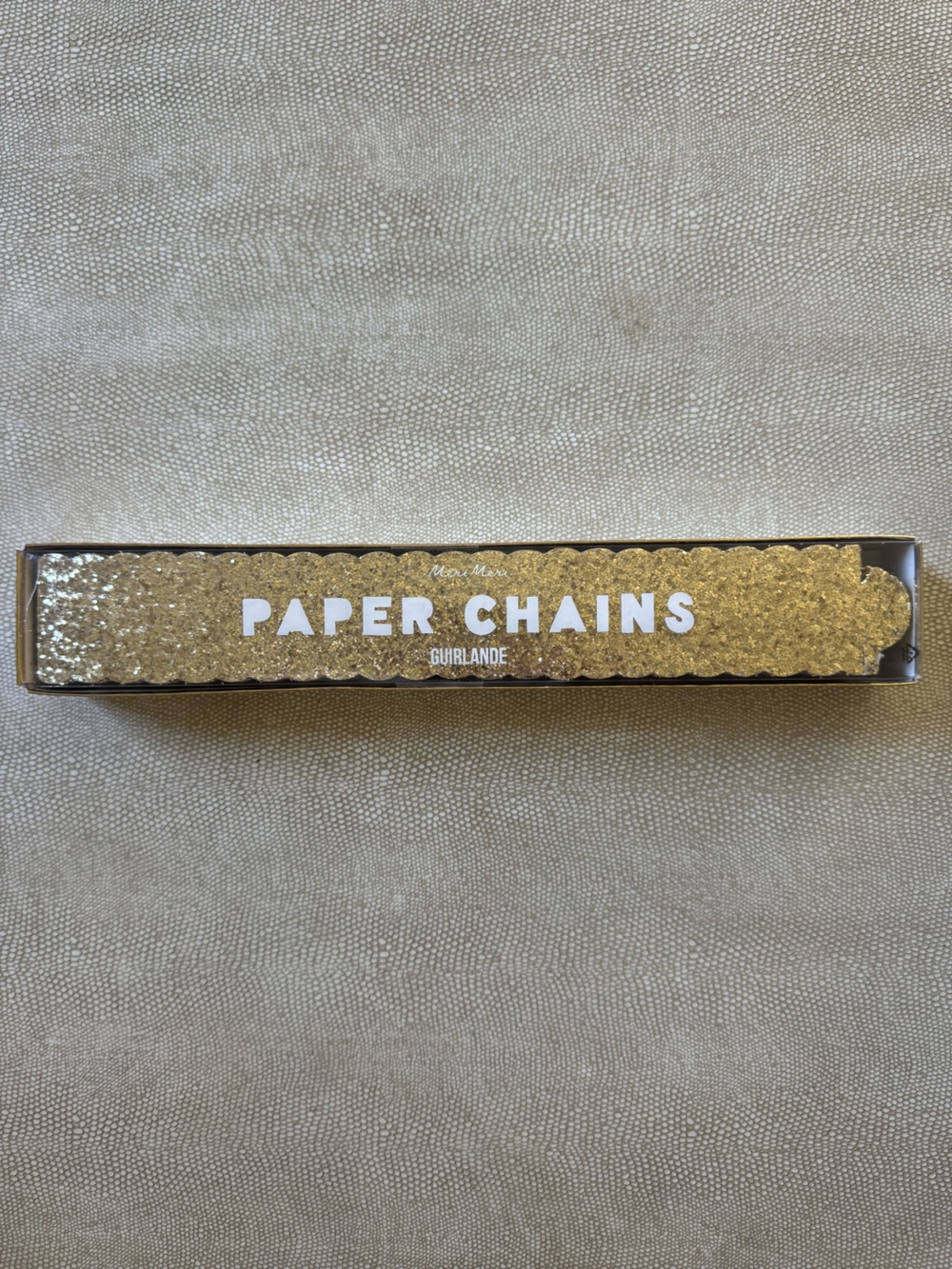 NEW Meri Meri Gold Paper Chain Garland